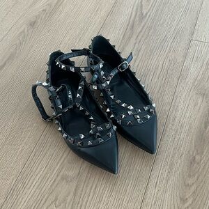 Valentino Rockstud Caged Flat